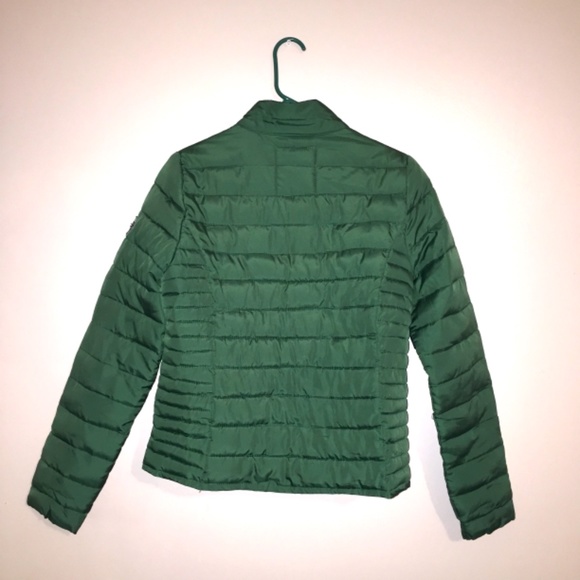 Bizzbee Kelly green to dark green puffer insulated jacket - Picture 4 of 7